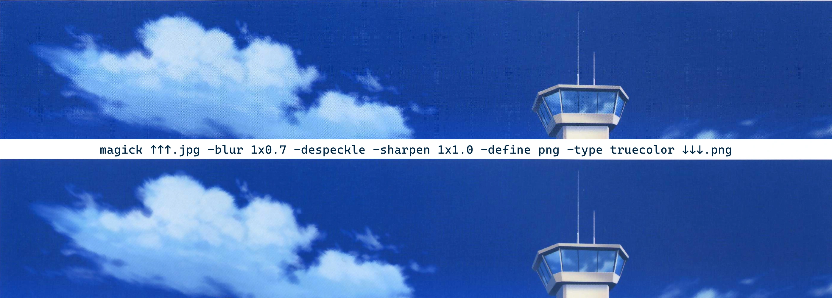 ImageMagick Median-like Example